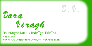 dora viragh business card